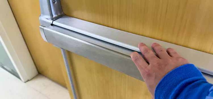 Installing a Push Bar on a Door South Ogden